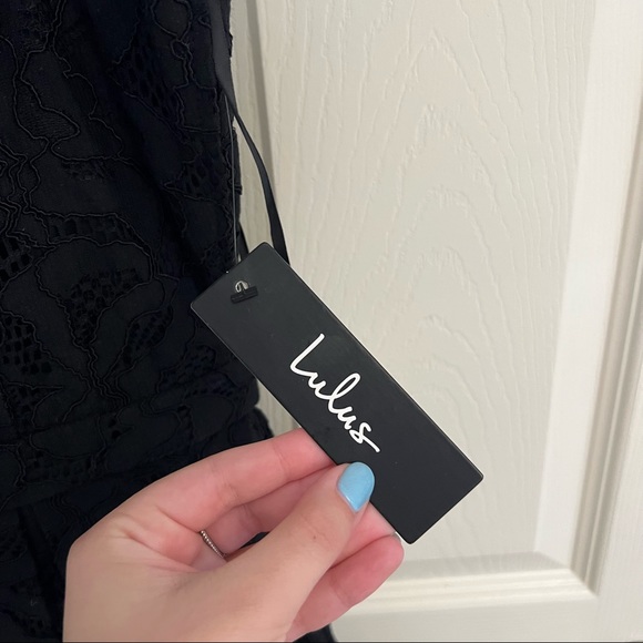 black lace dress from lulu’s size small - Picture 6 of 6